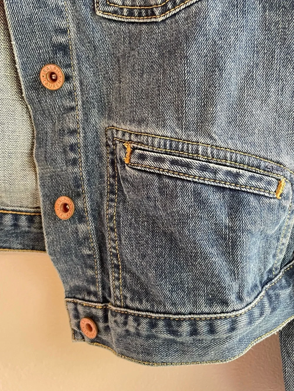 Vintage Ralph Lauren Since 1967 Heritage Denim Trucker Jacket Size L 100% Cotton - Picture 6 of 7